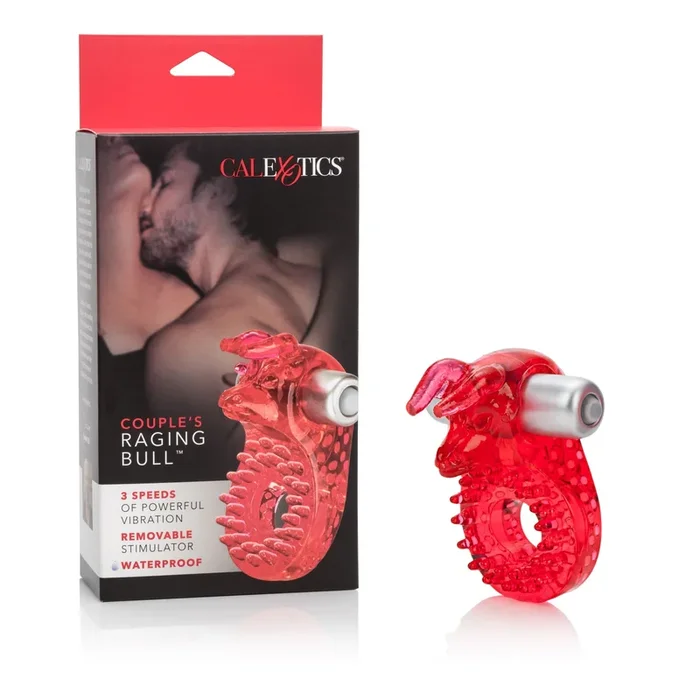 美國 California Exotics-夫妻的愤怒公牛振动陰莖環(红色)