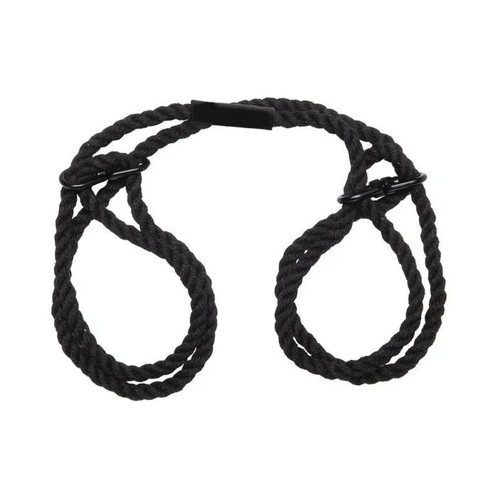 Merci Bind&tie 6mm Hemp Wrist/ankle Cuffs Black