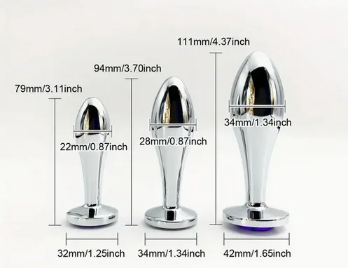 Metal Drop Anal Plug