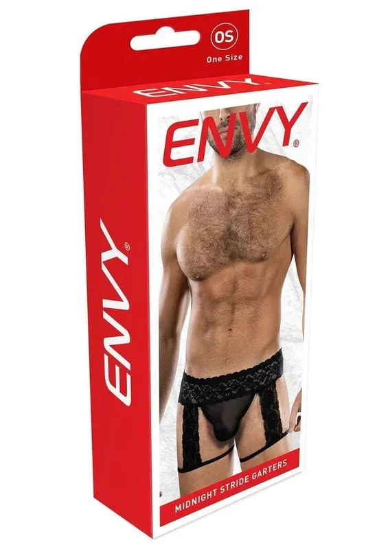 Midnight Stride Garters – Os – Black