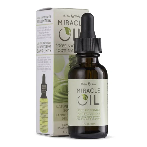 Miracle Oil – Skin Soothing Oil with Hemp Seed – 30 ml Dropper Bottle