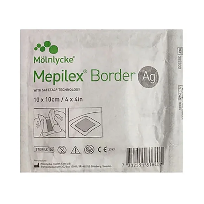 Molnlycke Mepilex Border Ag 10 x 10cm 1 Unit