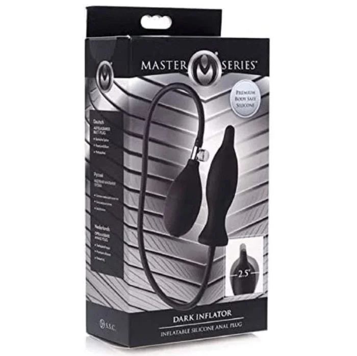 MS “Dark Inflator’ Inflatable Anal Plug