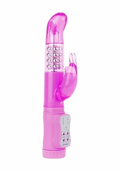 Nadine Rabbit Vibrator Rotating Dual Motors 8 Speeds Pink