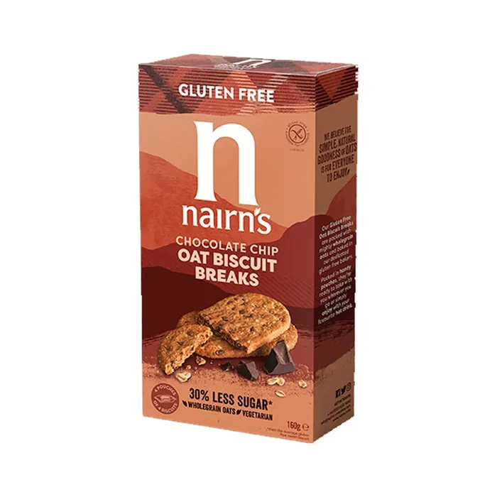 Nairn’s Gluten Free Chocolate Chip Oat Biscuit Breaks