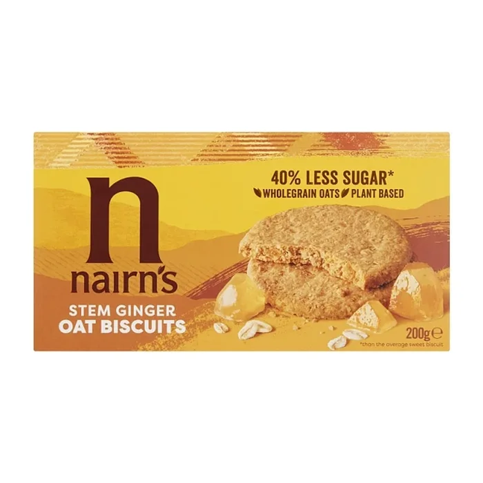 Nairn’s Stem Ginger Oat Biscuits