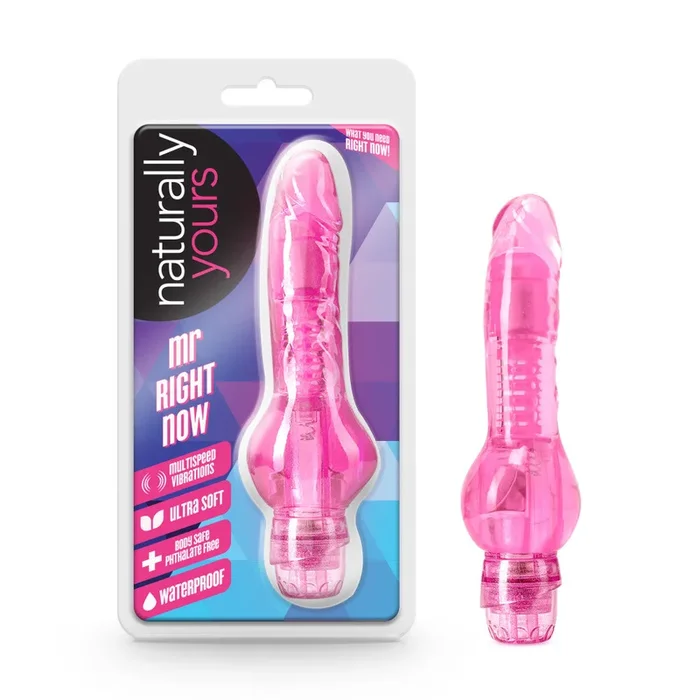 Naturally Yours By Blush® | Mr. Right Now Realistic Pink 6.5-Inch Vibrator