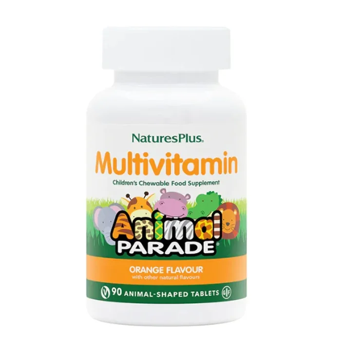 Nature’s Plus Animal Parade Children’s Chewable Multivitamins – Orange