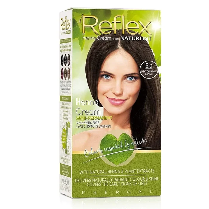 Naturtint Reflex Semi-Permanent Henna Cream – Light Chestnut Brown