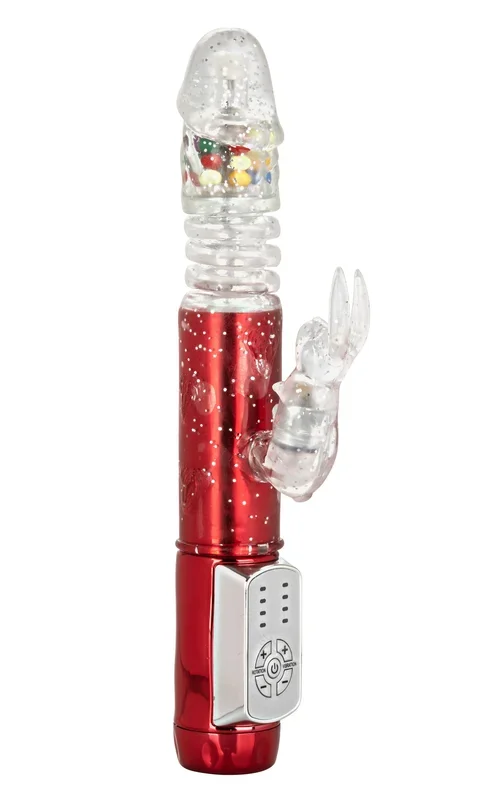 Naughty Bits Cumball Machine Thrusting Jack Rabbit Vibrator – Red