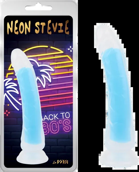 Neon Stevie 8.4″ (Glow Blue) Plus Free Clean Vibe