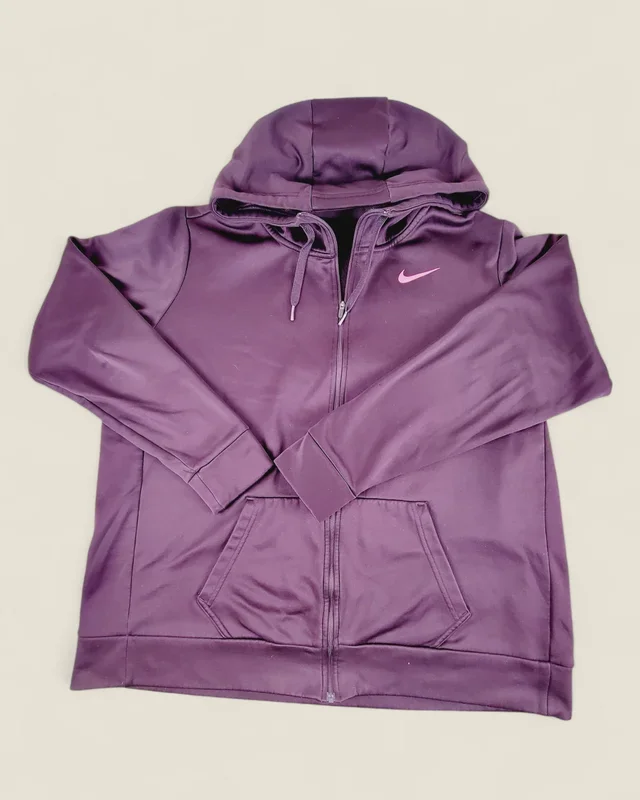 NIKE DRI FIT PLUM HOODIE LADIES XL PRE-LOVED
