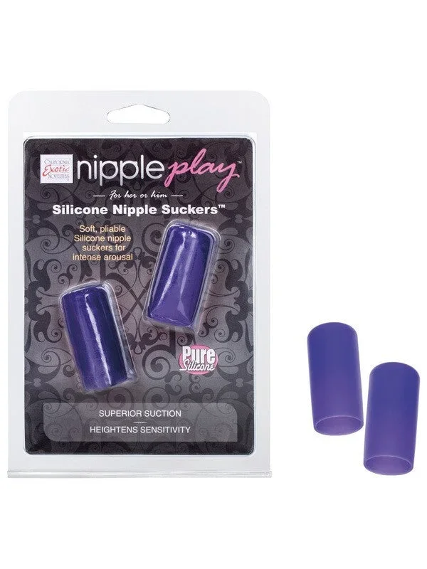 nipple play Silicone Nipple Suckers- Purple
