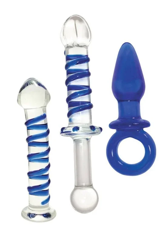 Nobu – Glass Gems Anal Play Kit – Blue