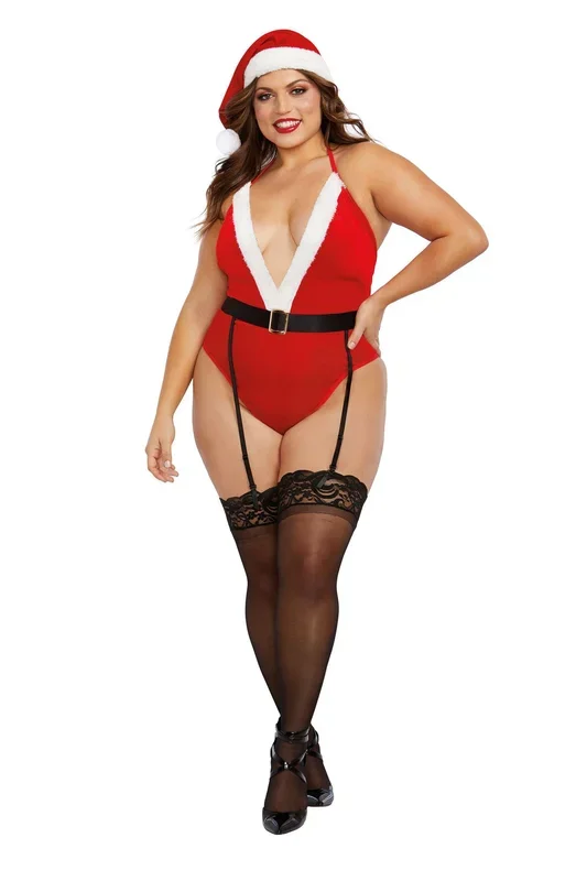 North Pole Hottie – Queen Size – Lipstick Red
