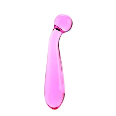 NS Novelties Crystal Premium Pink Glass Dual-sided G-Spot Wand