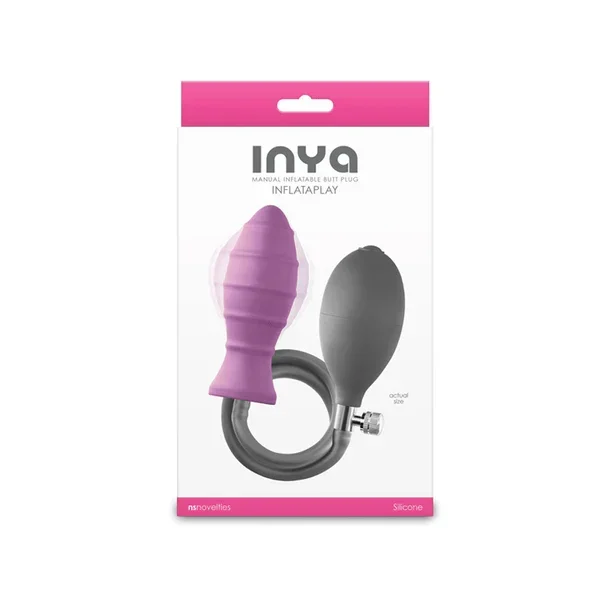 NS Novelties Inya InflataPlay Manual Inflatable Butt Plug