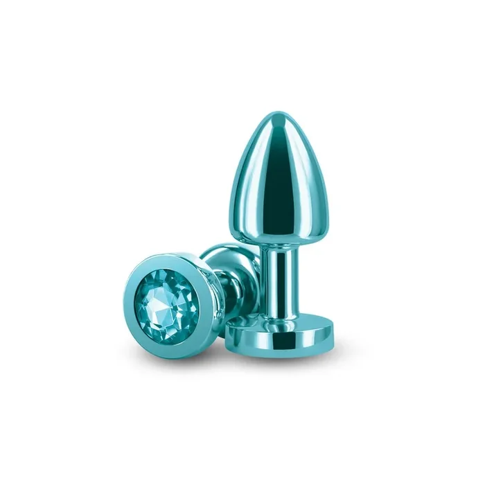 NS Novelties Rear Assets Petite Metal Anal Plug Teal