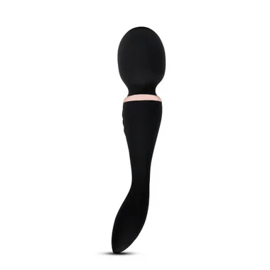 NU Sensuelle Alluvion XLR8 24-Function Flexible Rechargeable Dual Ended Wand Vibrator with Turbo Boost Black