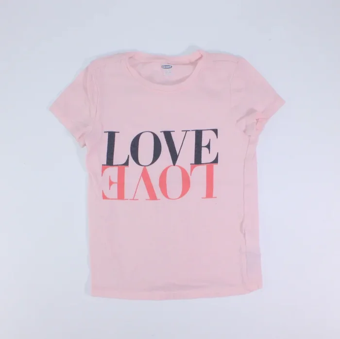 OLD NAVY PINK LOVE SHIRT 5Y PRE-LOVED