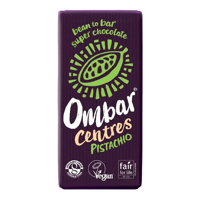 Ombar Centres – Pistachio Chocolate Bar