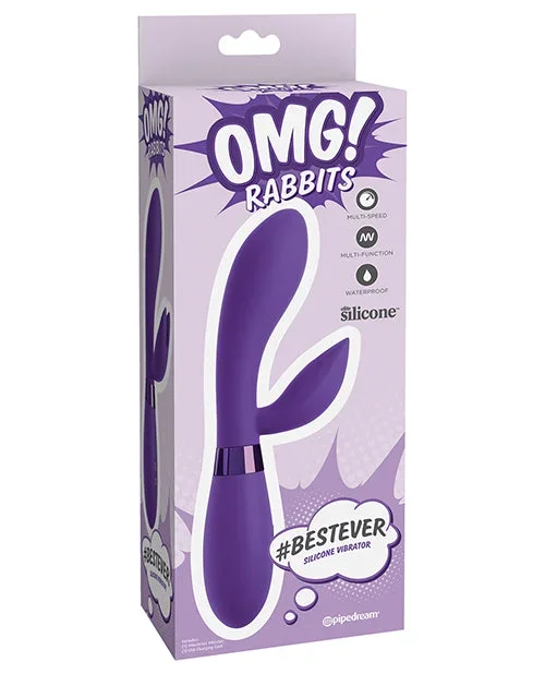 OMG! Rabbits #Bestever Silicone Vibrator – Purple