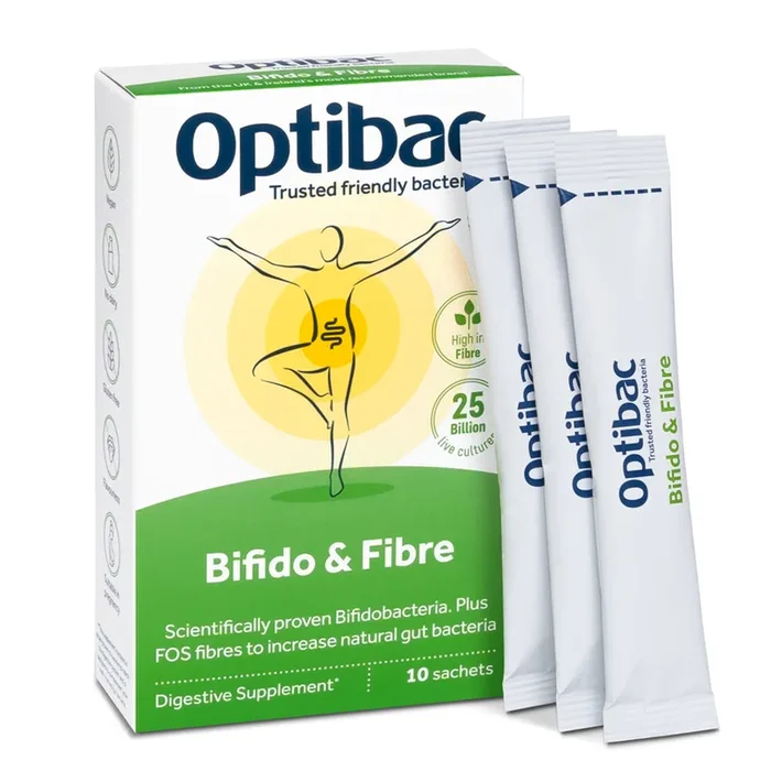 Optibac Bifidobacteria & Fibre – 10 Sachets