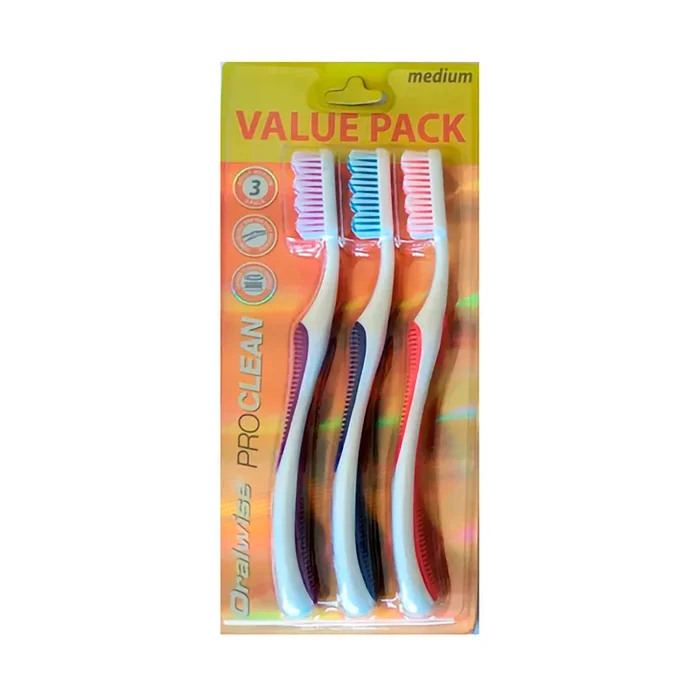 Oralwise Proclean Toothbrush 3 Pack