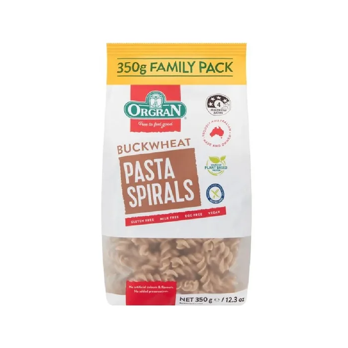 Orgran Gluten Free Buckwheat Pasta Spirals Family Pack