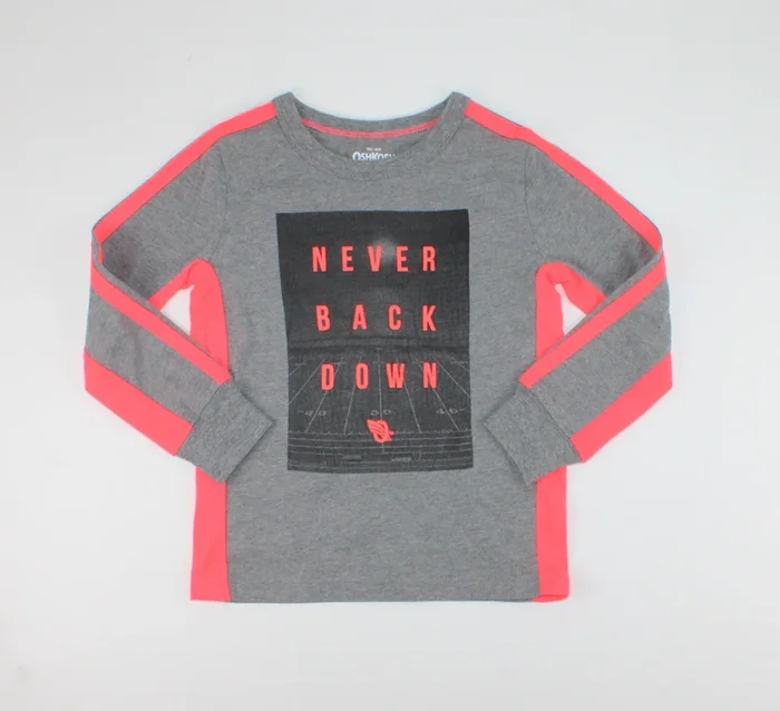 OSH KOSH NEVER BACK DOWN TOP 4Y PRE-LOVED