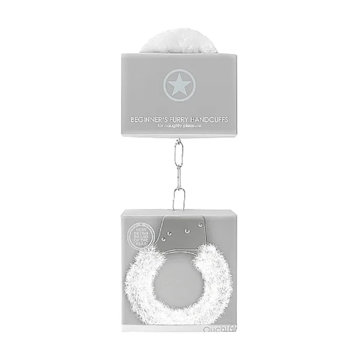 Ouch Beginner’s Handcuffs Furry White