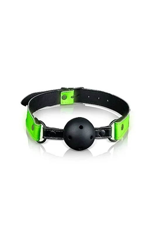 Ouch by Shots Toys – Glow – Breathable Ball Gag – Glow in the Dark