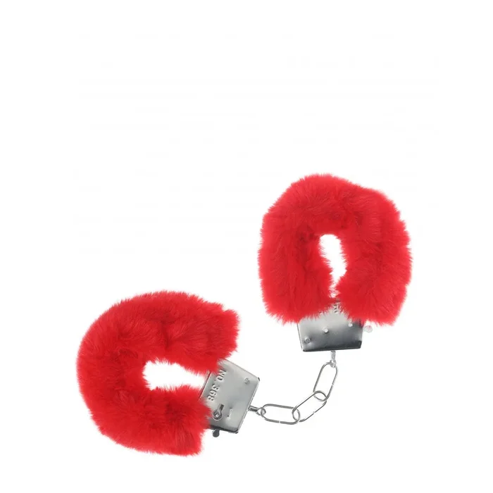 OUCH! Classic Fluffy Cuffs – Red – Red Fluffy Restraints