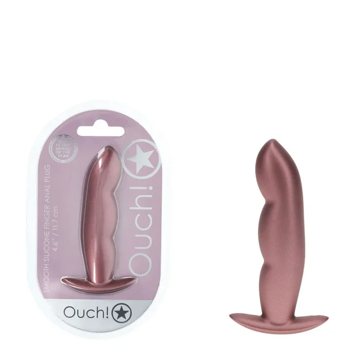 OUCH! Finger Anal Plug – Rose Gold – Rose Gold 11.7 cm Butt Plug