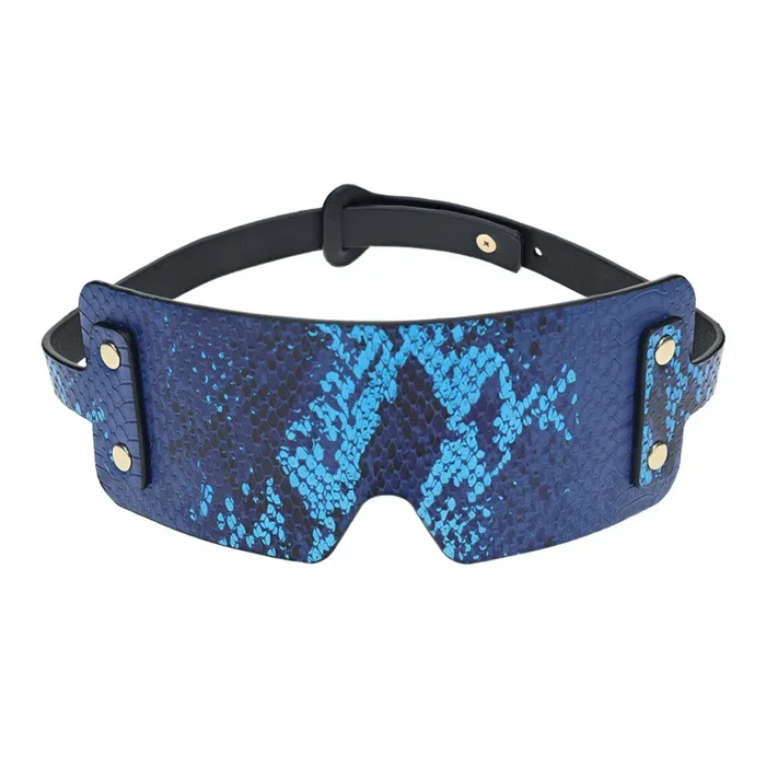 Ouch! Florence Holographic Snake Print Faux Leather Blindfold