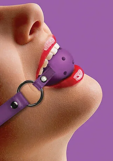 Ouch Gag Ball in Passionate Purple – A Naughty Game of Control