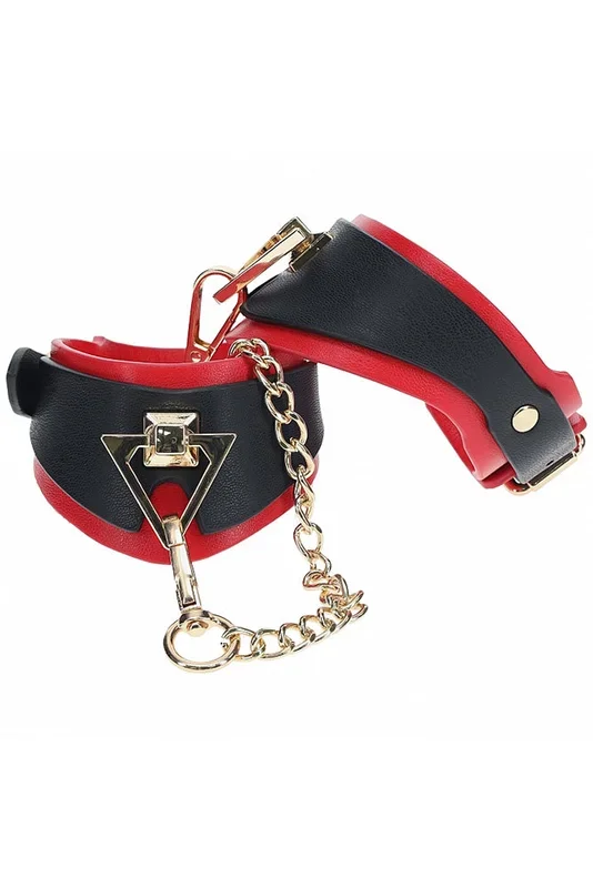 Ouch International – Milan Collection – Handcuffs – Black/Red