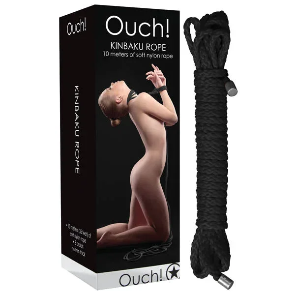 Ouch Kinbaku Rope – Black – 10 metre Length