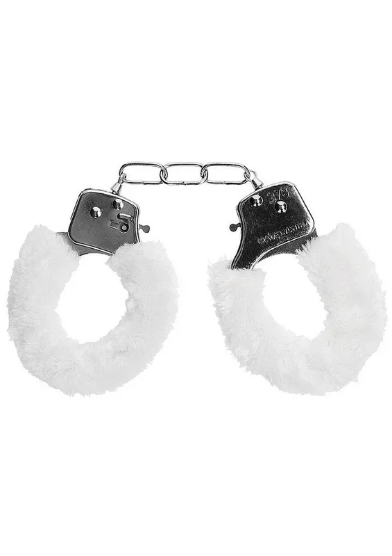 Ouch! Pleasure Handcuffs Furry – White
