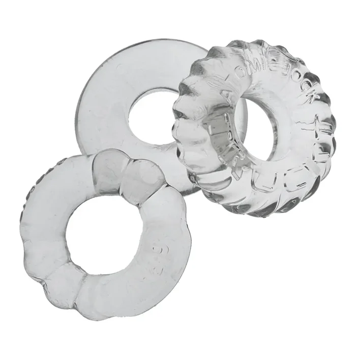 Oxballs BONEMAKER 3-pack boner cockring kit – CLEAR