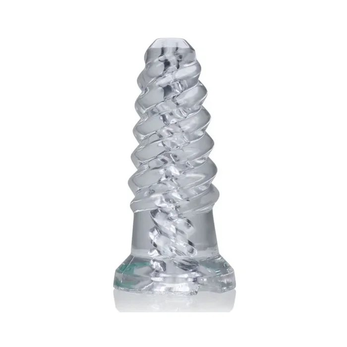 Oxballs Screw’d, Super Squish Corkscrew Jackoff Toy, Clear
