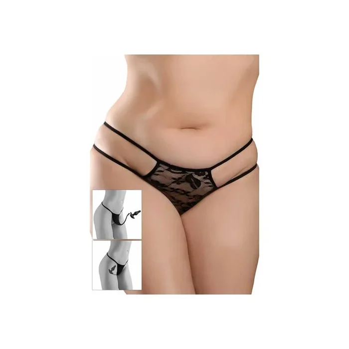 Panty with Butt Plug One Size XL-XXL
