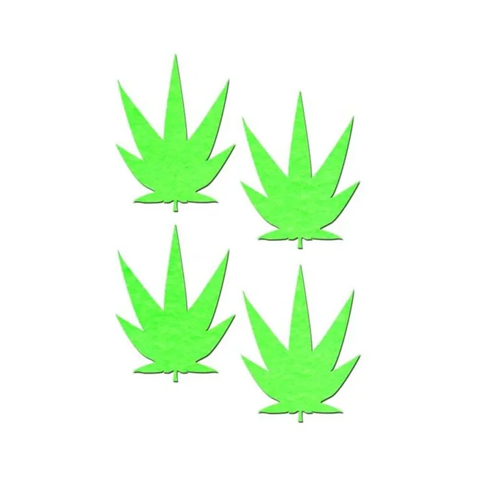 Pastease Petites Glow in the Dark Leaf O/S 2 Pack
