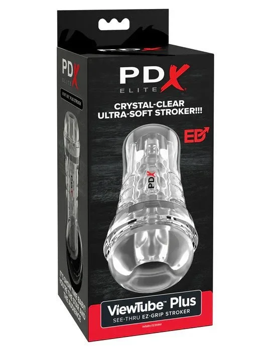 Pdx Elite Viewtube Plus See-Thru Ez-Grip Stroker – Clear