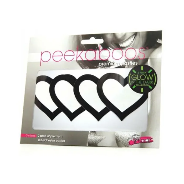 Peekaboo Glow In The Dark Hearts – Pack Of 2