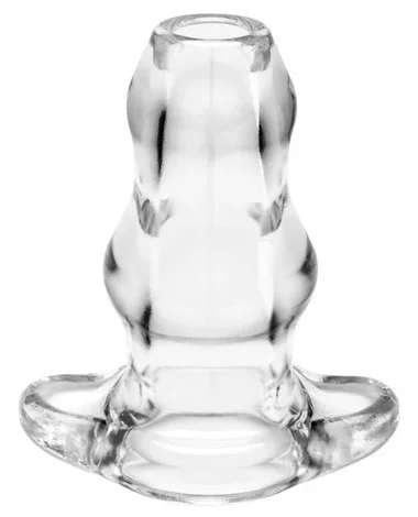 Perfect Fit Double Tunnel Anal Plug Large Clear