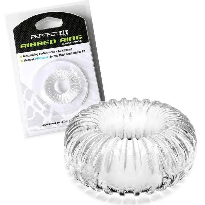 Perfect Fit Ribbed Ring – Clear