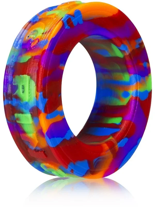 Pig-Ring Cockring Solid Color O/S Rainbow