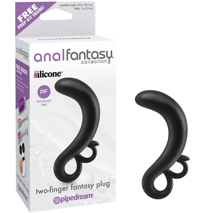 Pipedream – Anal Fantasy Collection Two-Finger Fantasy Plug – Black