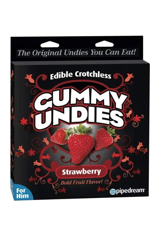 Pipedream – Edible Male Gummy Panties – Strawberry